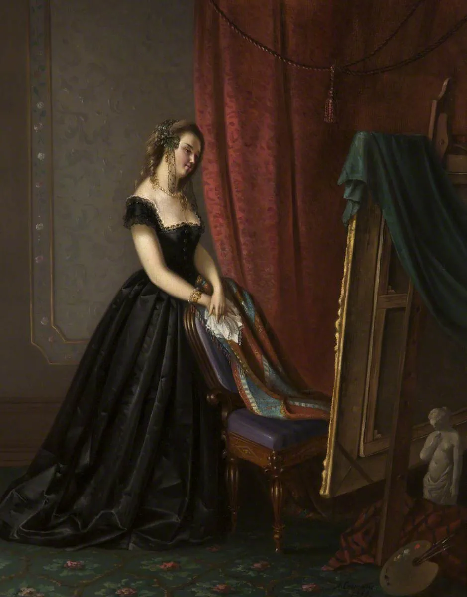 Portrait of a Lady — Auguste Coomans