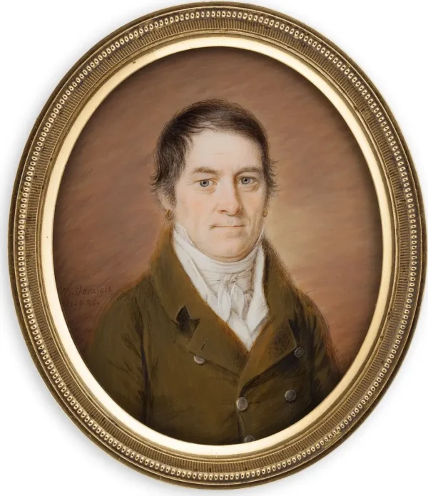 Portrait of a man by Anders Gustaf Andersson — original painting reproduced as a hand-painted oil on canvas