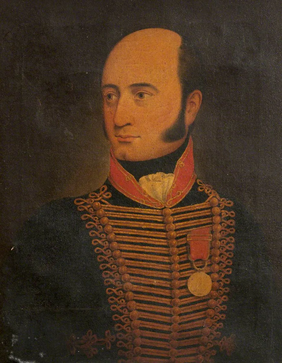Portrait of a Military Gentleman by Aaron Game — original painting reproduced as a hand-painted oil on canvas