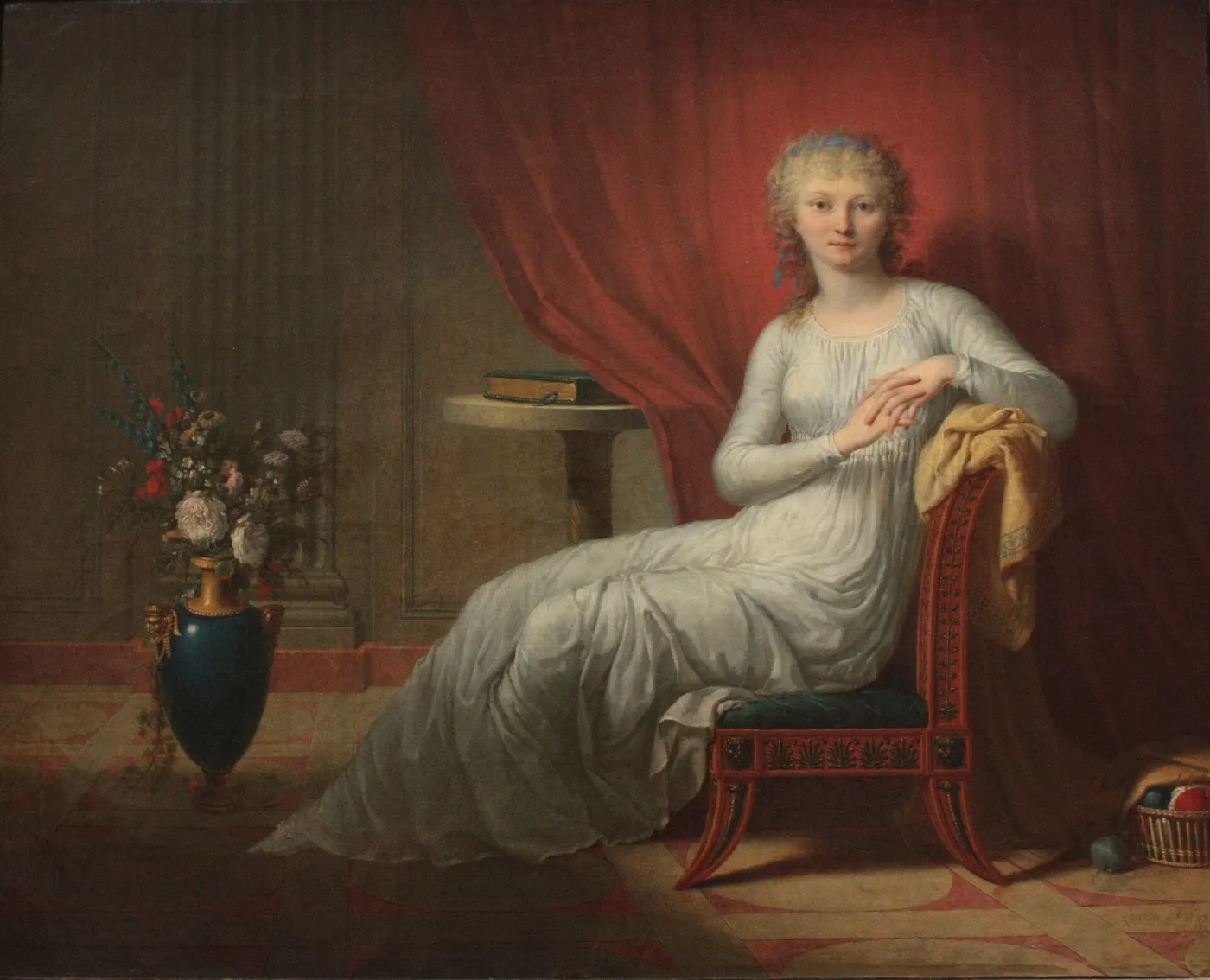 Portrait of a Woman (1793) by Charles Paul Landon — original painting reproduced as a hand-painted oil on canvas