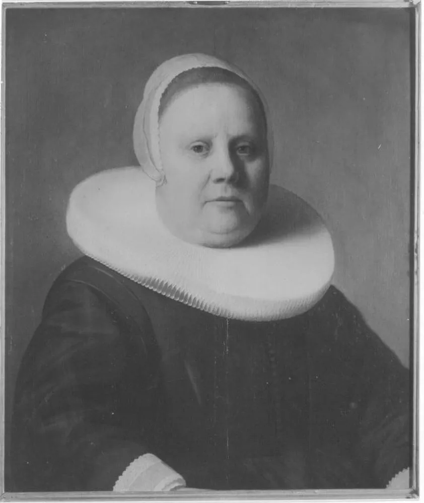 Portrait of a Woman (1640) by Dirck Carbasius — original painting reproduced as a hand-painted oil on canvas