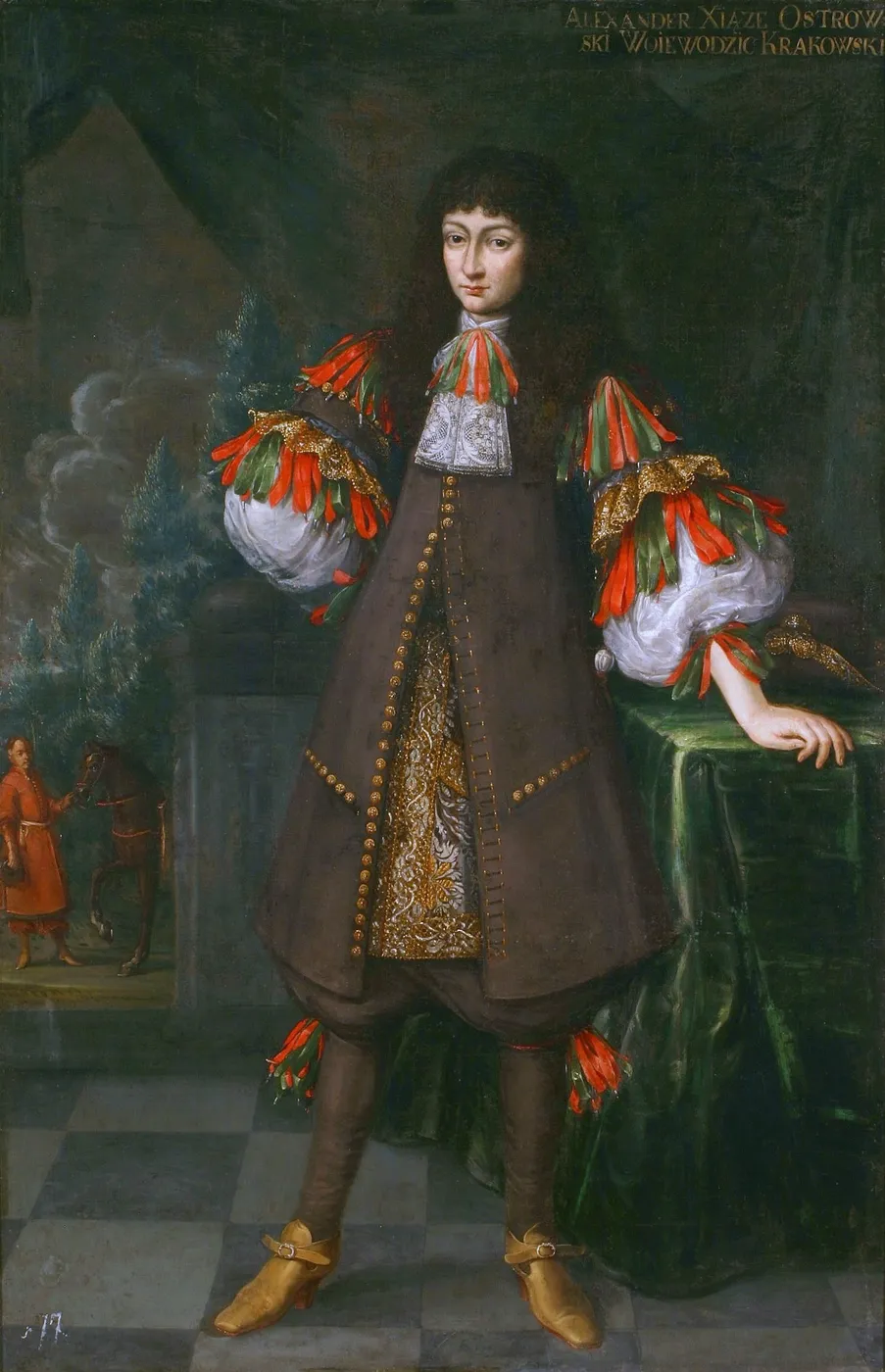 Portrait of Aleksander Zasławski-Ostrogski (1650–1682). — Andreas Stech