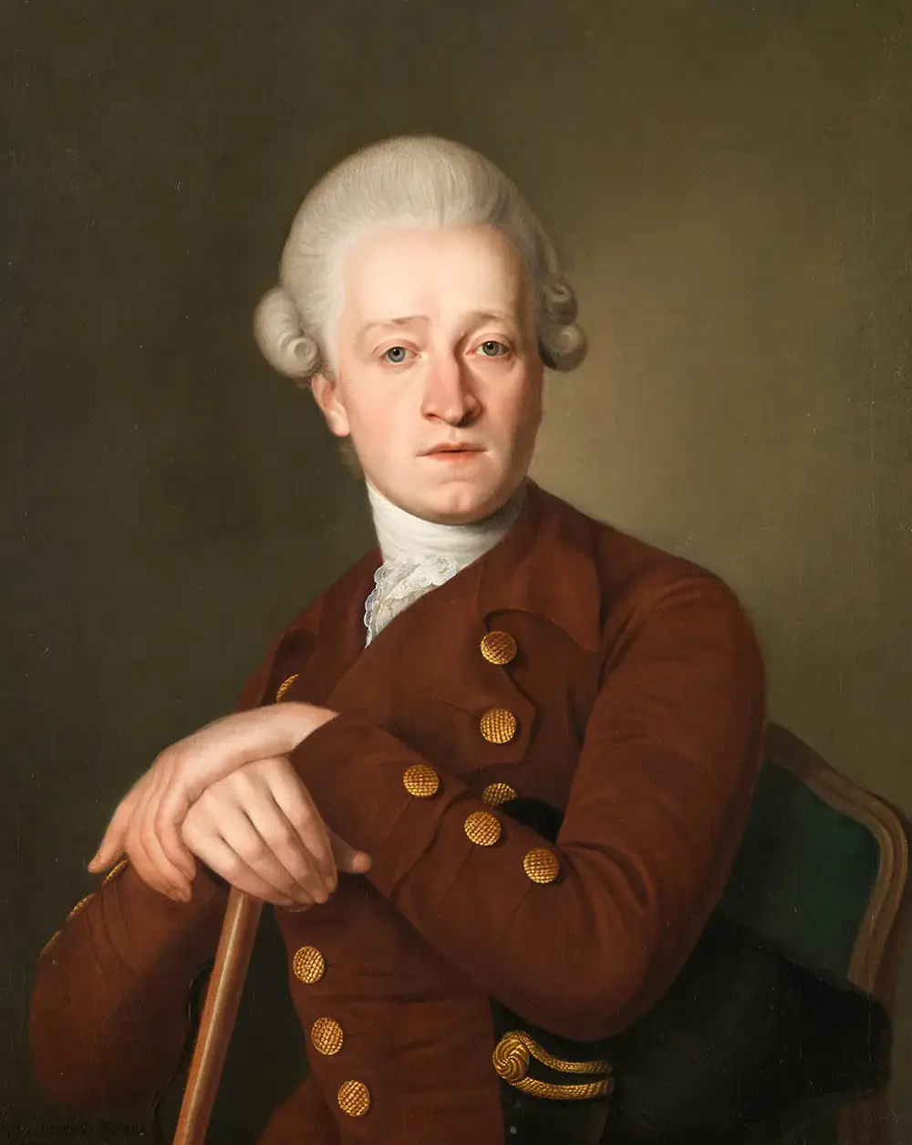 Portrait of Anton Franz von Lamberg-Sprinzenstein (1770) by Christian Kollonitsch — original painting reproduced as a hand-painted oil on canvas