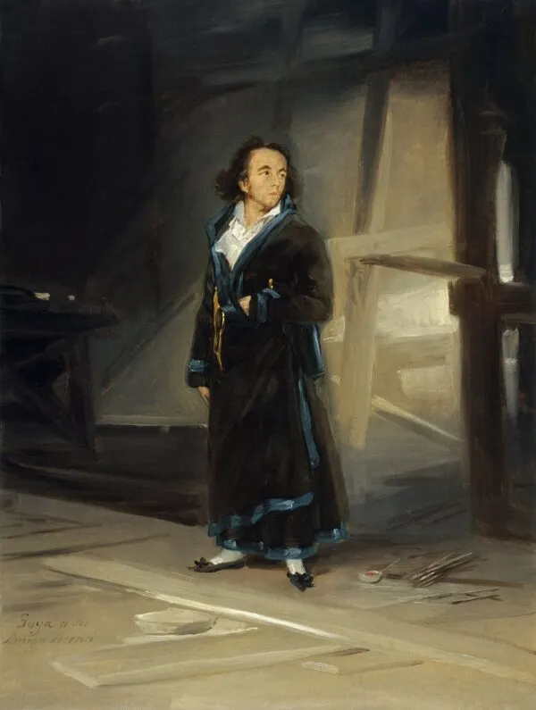 Portrait of Asensio Julià (1798) by Francisco Goya — original painting reproduced as a hand-painted oil on canvas
