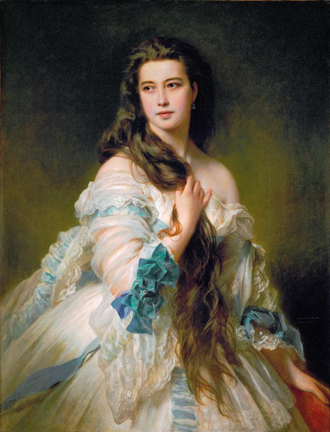 Portrait of Barbara Dmitrievna Mergassov Rimsky-Korsakova — Franz Xaver Winterhalter