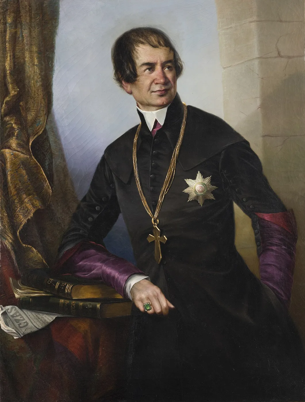 Portrait of Bishop Ludwik Łętowski — Emil Boratyński.