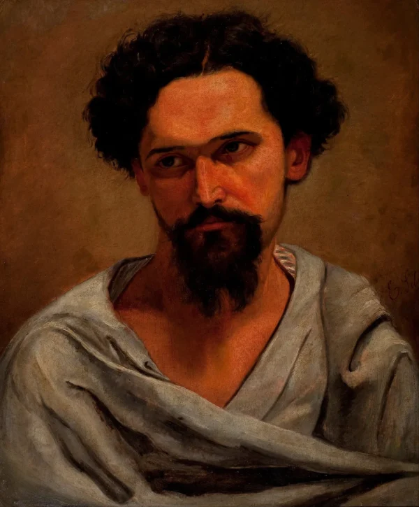 Portrait of Castagneto (1885) by Estêvão Silva — original painting reproduced as a hand-painted oil on canvas