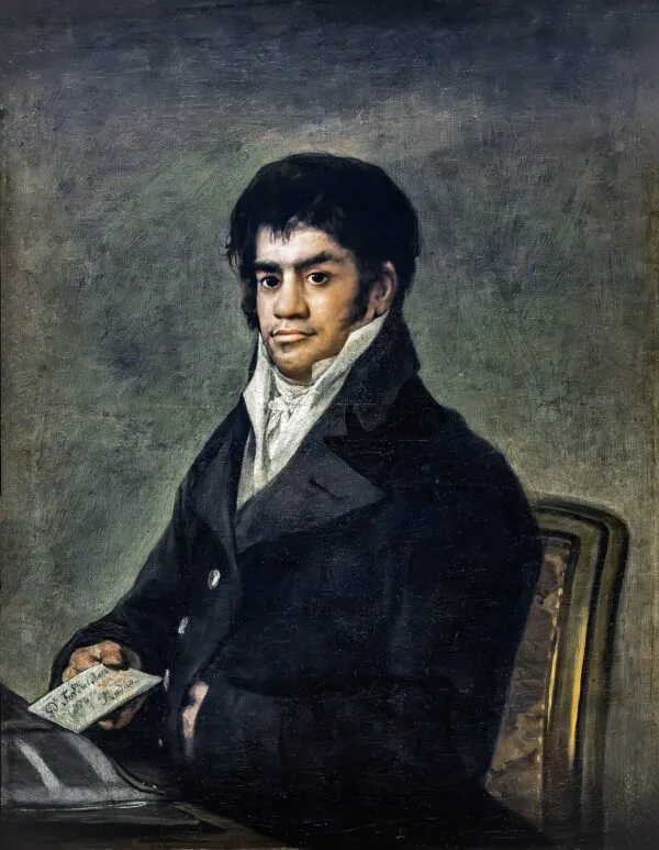 Portrait of Francisco del Mazo (1817) by Francisco Goya — original painting reproduced as a hand-painted oil on canvas
