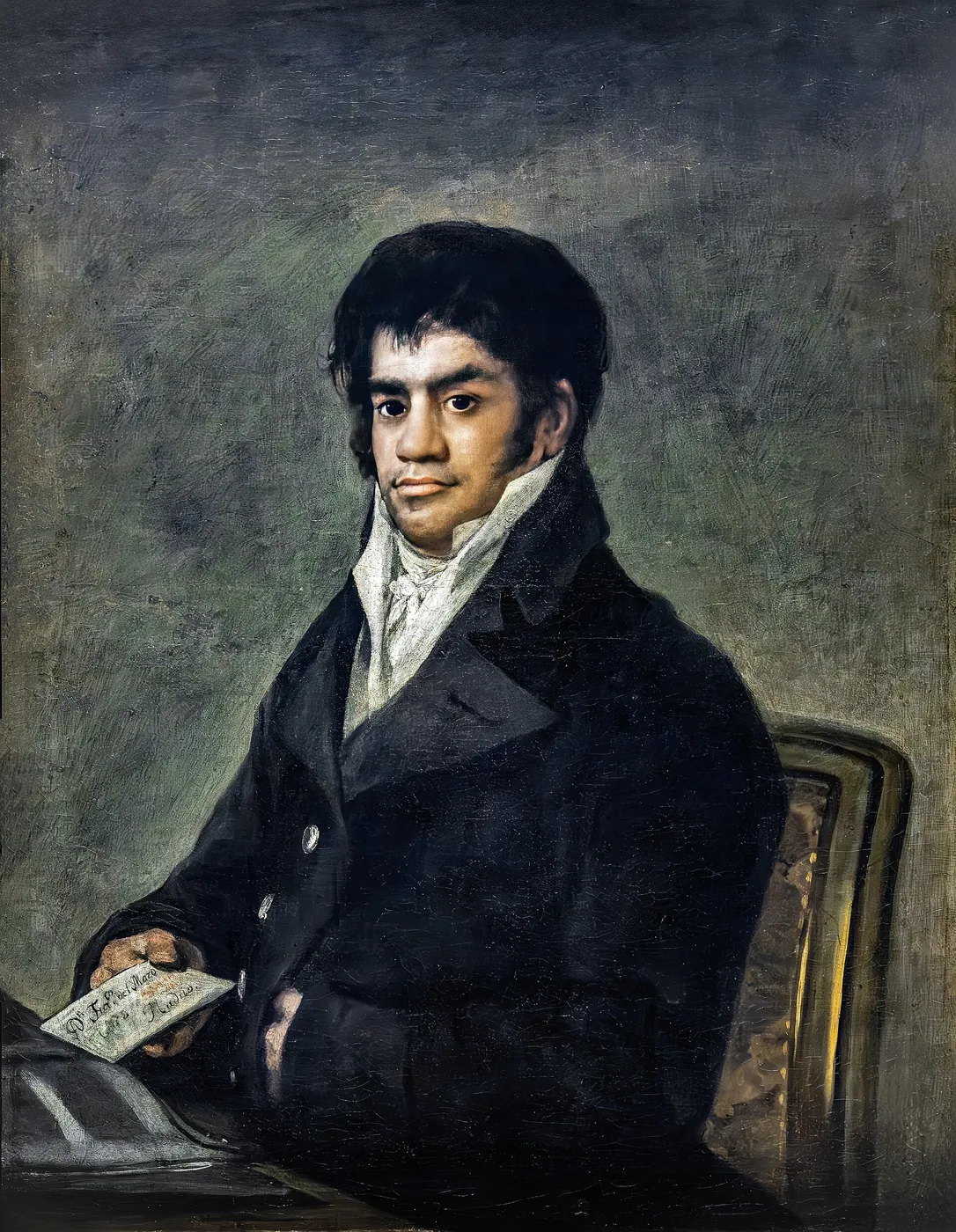 Portrait of Francisco del Mazo (1817) by Francisco Goya — original painting reproduced as a hand-painted oil on canvas