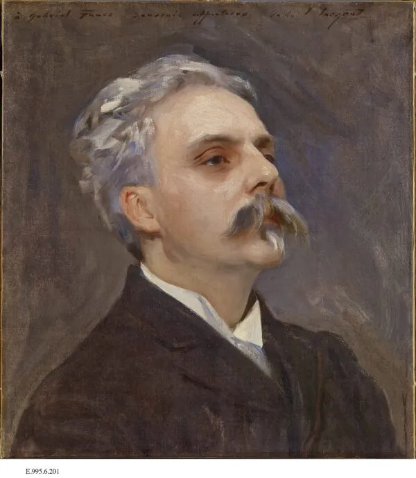 Portrait of Gabriel Fauré by John Singer Sargent (1889) by John Singer Sargent — original painting reproduced as a hand-painted oil on canvas