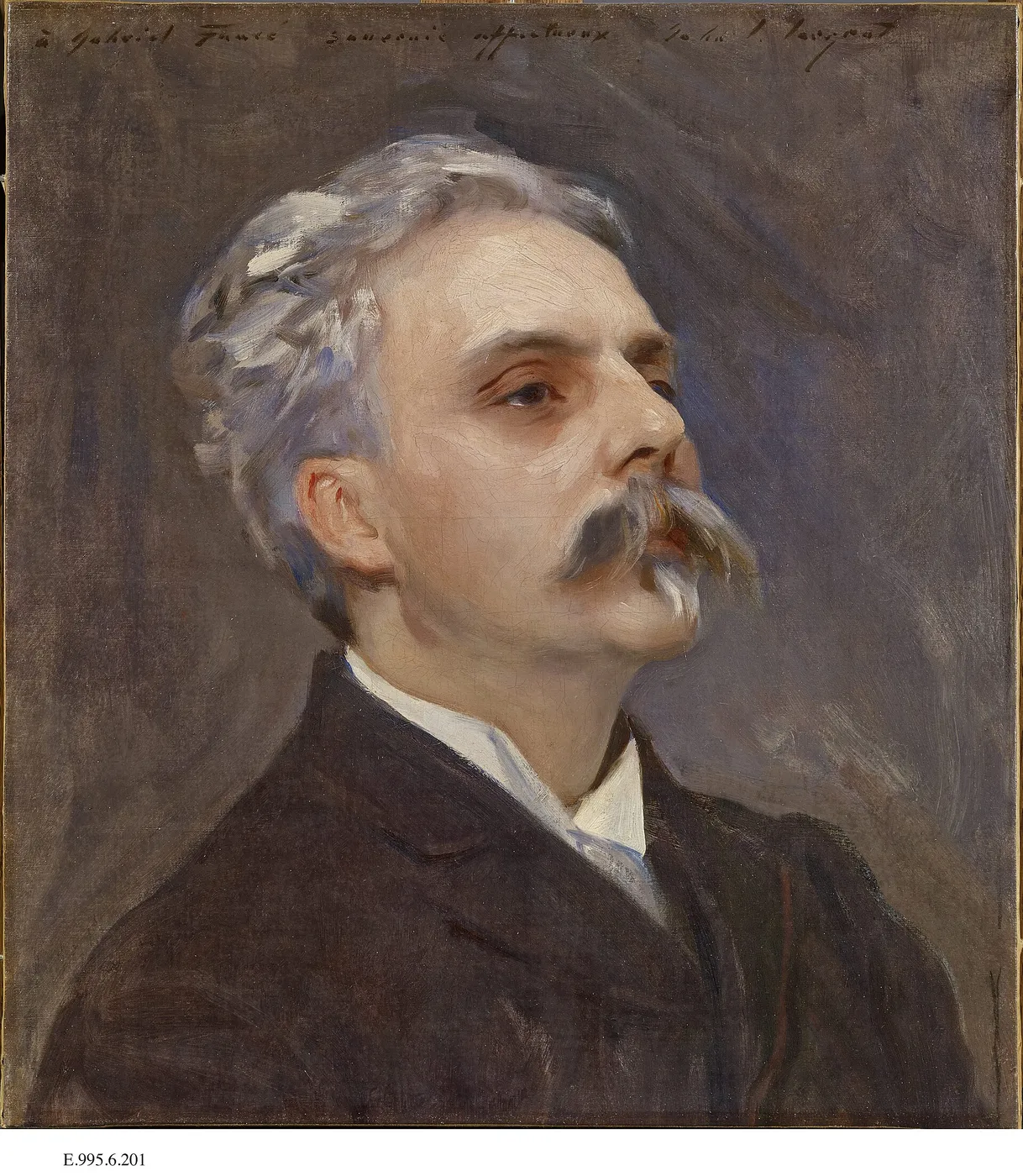 Portrait of Gabriel Fauré by John Singer Sargent (1889) by John Singer Sargent — original painting reproduced as a hand-painted oil on canvas