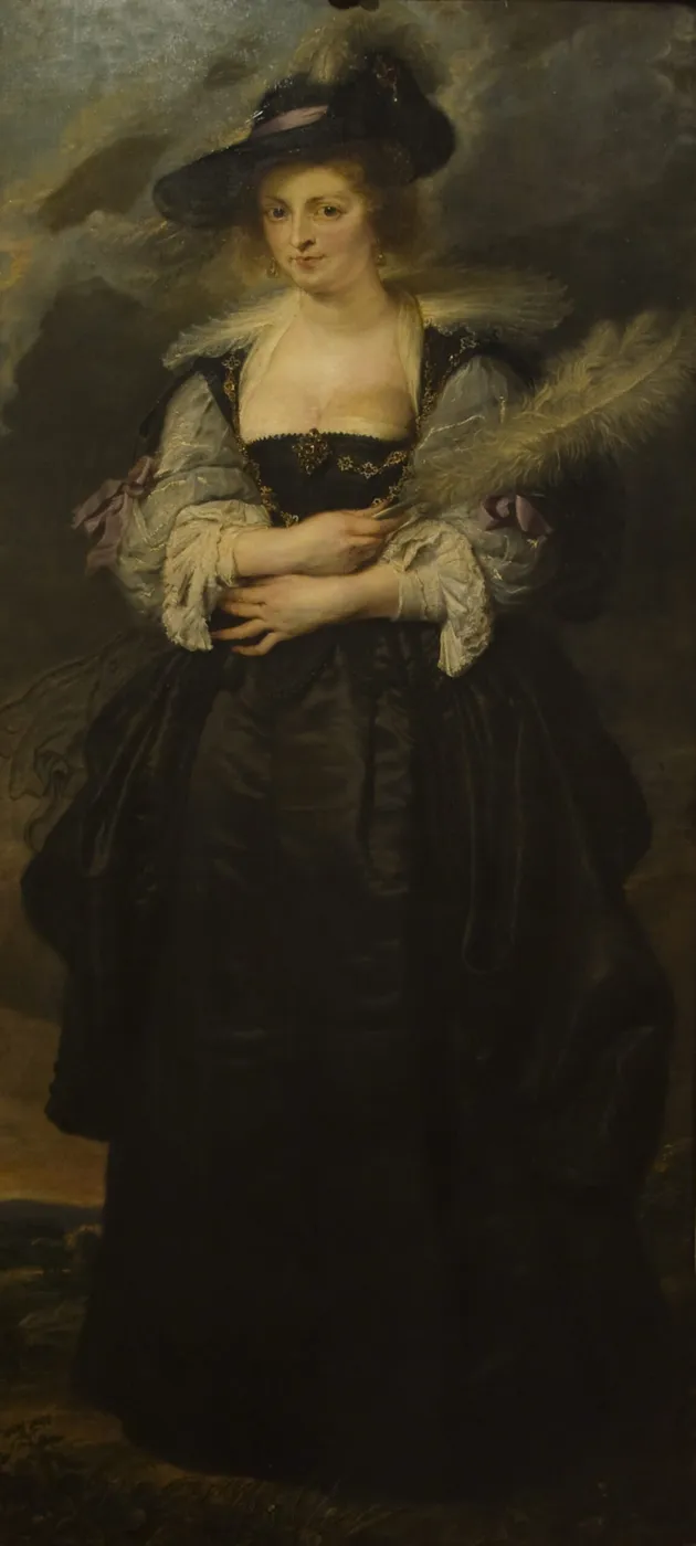 Portrait of Helena Fourment (1642) by Peter Paul Rubens — original painting reproduced as a hand-painted oil on canvas
