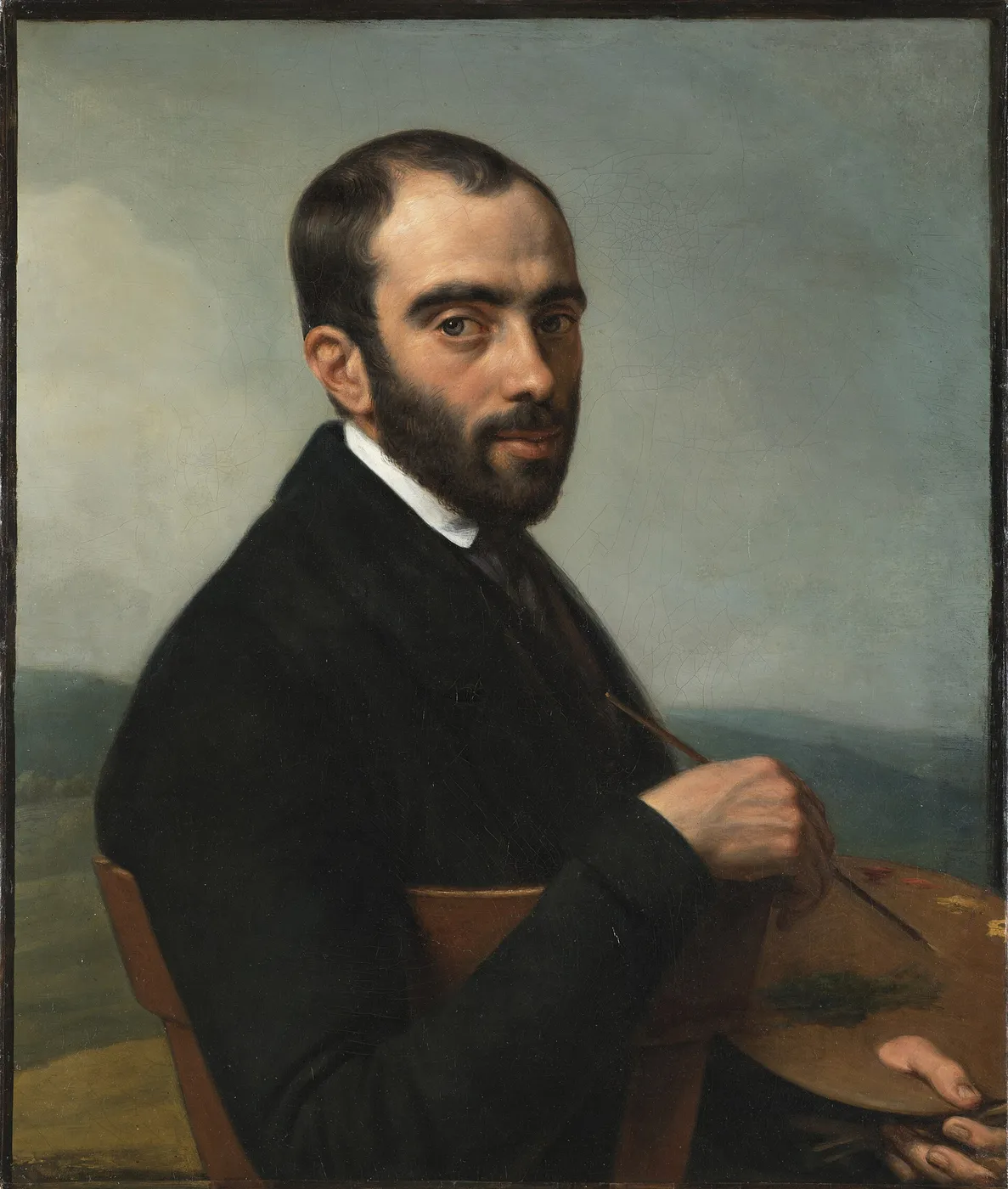 Portrait of Jean-Michel Cels (1847) by Cornelis Cels — original painting reproduced as a hand-painted oil on canvas