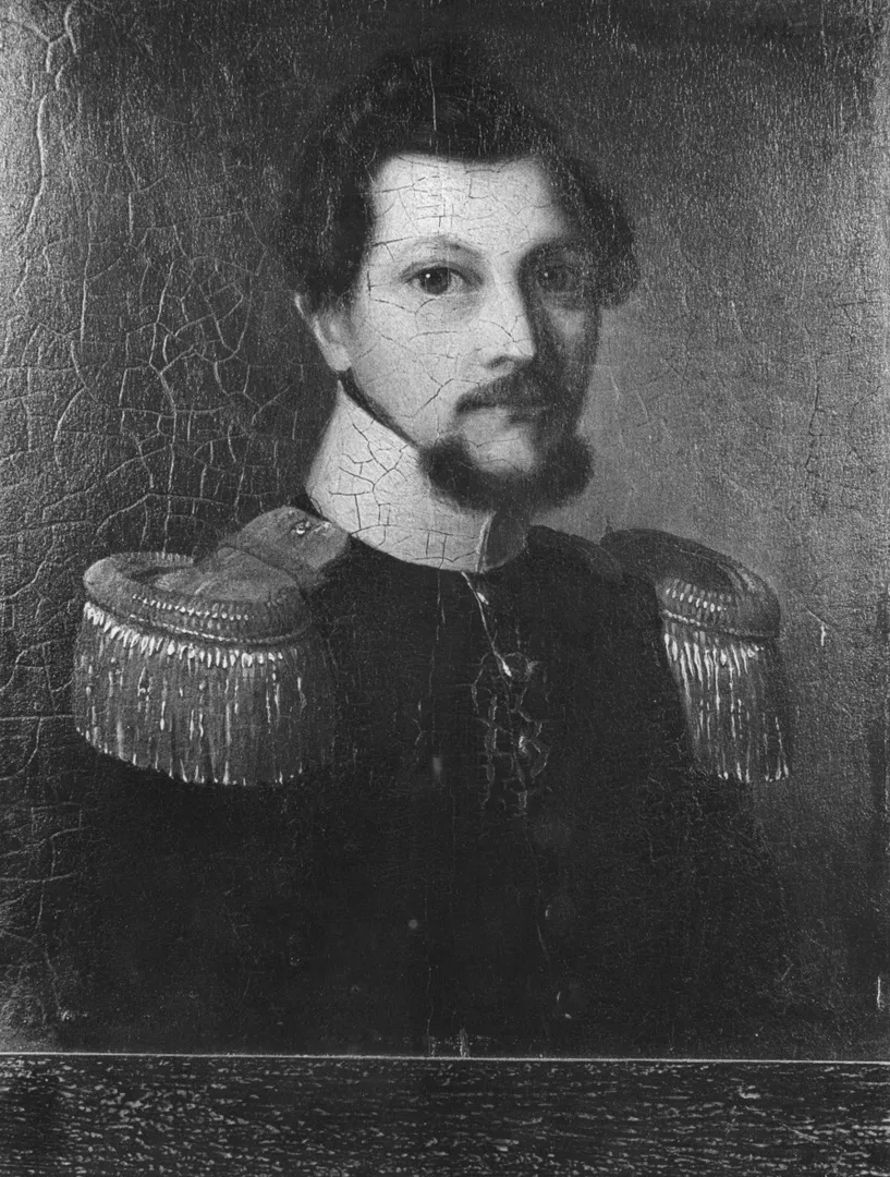 Portrait of Laurent Mathieu Brialmont (1789-1885) (1844) by Arnold Hendrik Buistelink Schiff — original painting reproduced as a hand-painted oil on canvas