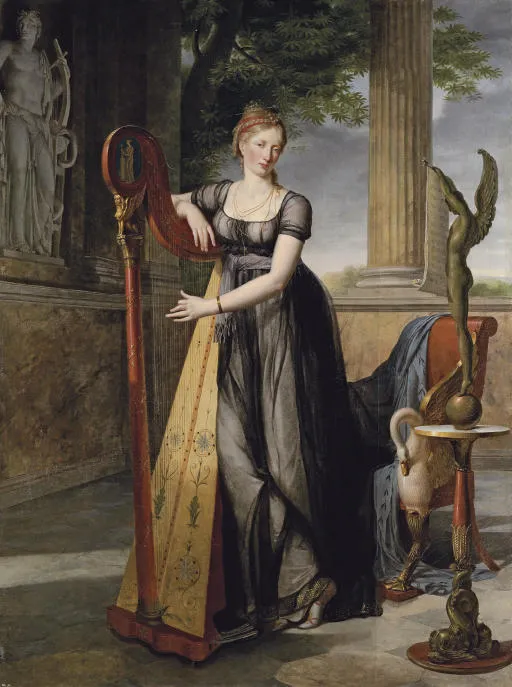 Portrait of Marie-Denise Smits, née Gandolphe (1798) by Antoine Ansiaux — original painting reproduced as a hand-painted oil on canvas