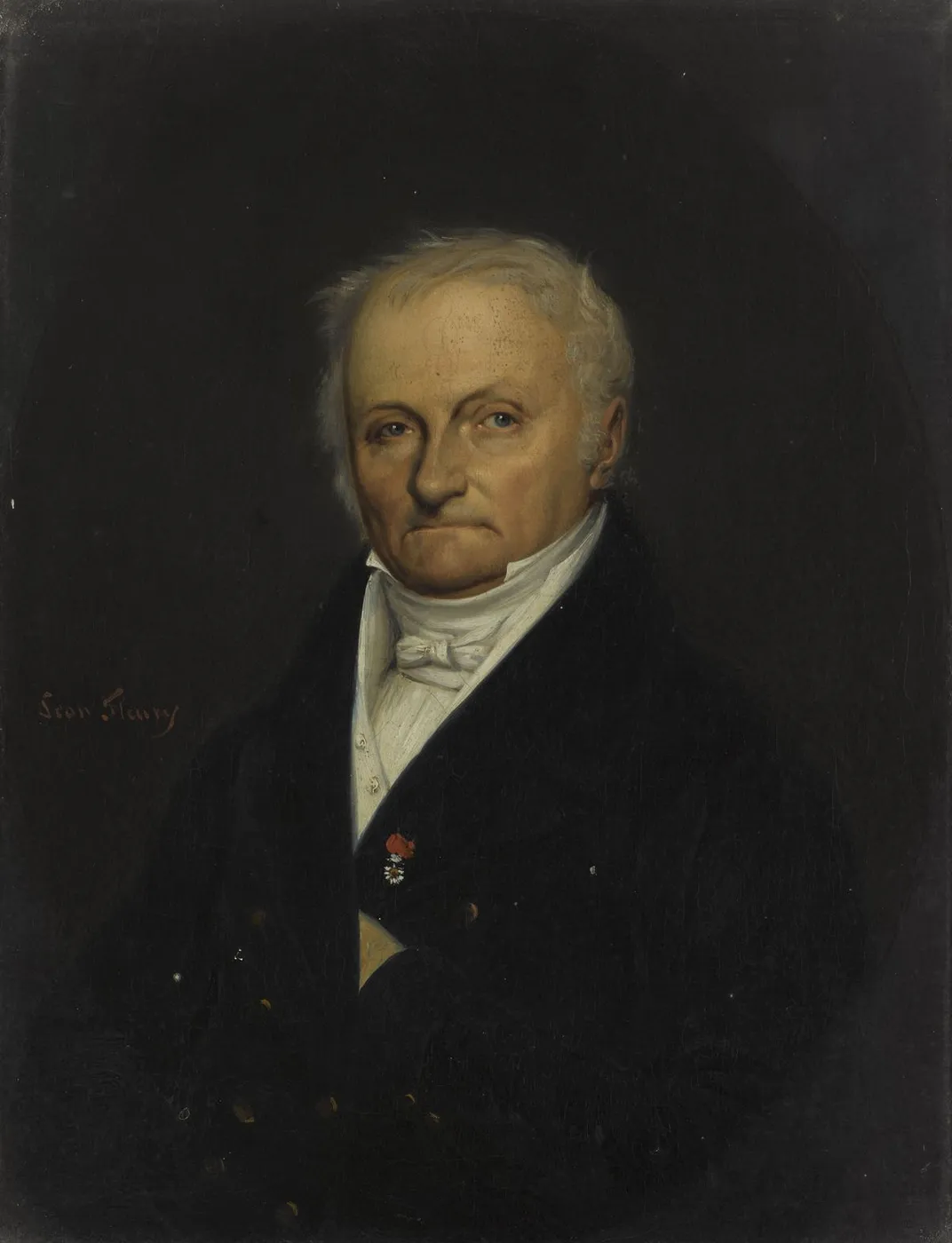 Portrait of Martin Guillaume Biennais (1764-1843) (1835) by François Antoine Léon Fleury — original painting reproduced as a hand-painted oil on canvas