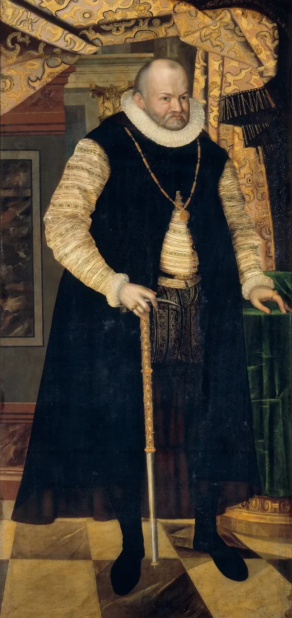 Portrait of Prince Elector August of Saxony (1586) by Cyriakus Roder — original painting reproduced as a hand-painted oil on canvas