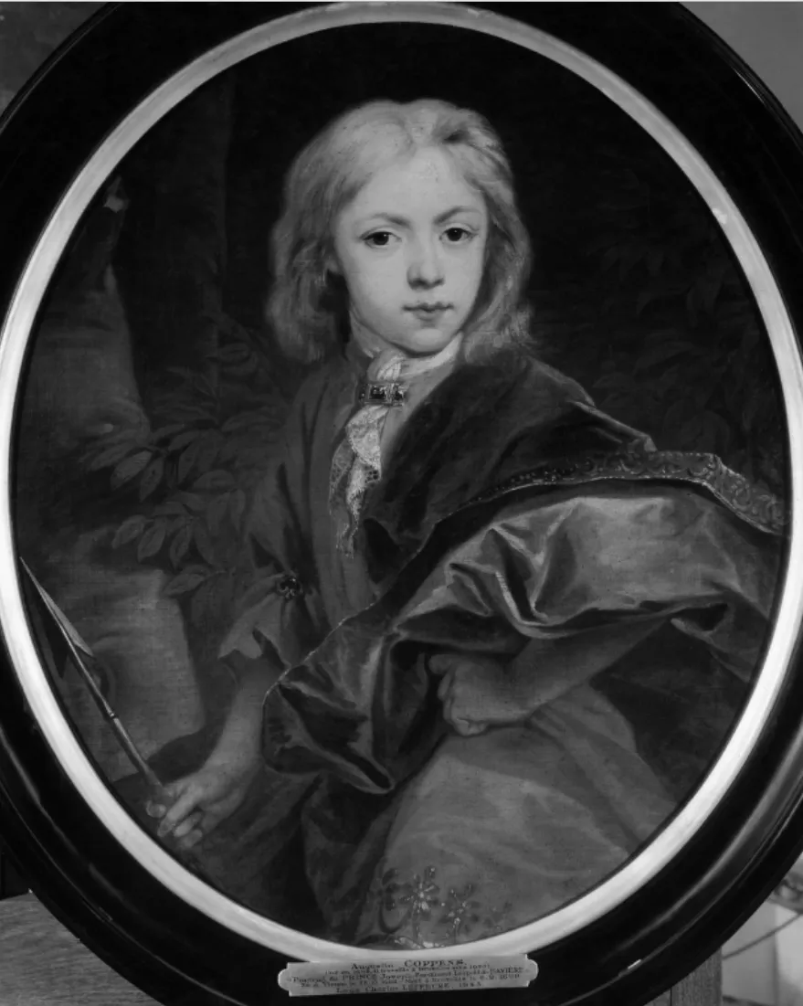Portrait of Prince Joseph Ferdinand of Bavaria (1695) by Augustin Coppens — original painting reproduced as a hand-painted oil on canvas