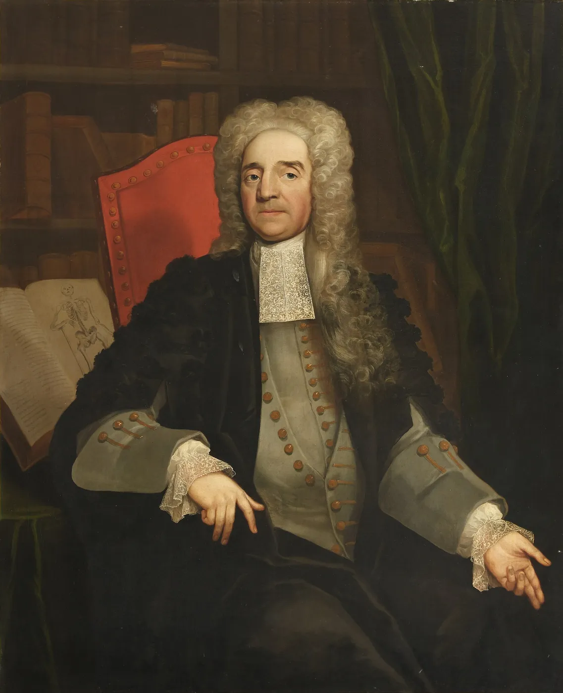 Portrait of Robert Conny (1722) by Alexander van der Hagen — original painting reproduced as a hand-painted oil on canvas