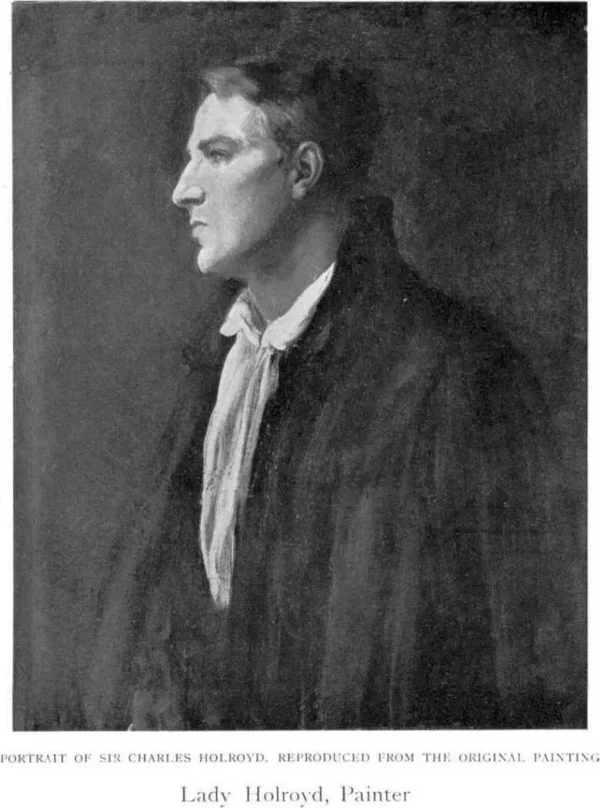 Portrait of  Sir Charles Holroyd (1890) by Fanny Holroyd — original painting reproduced as a hand-painted oil on canvas
