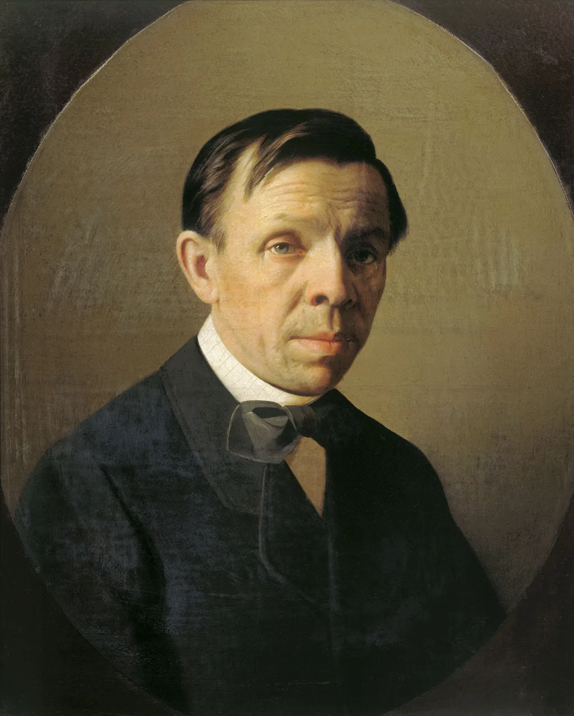Portrait of the artist Sergey Zaryanko (1874) by Aleksey Kolesov — original painting reproduced as a hand-painted oil on canvas