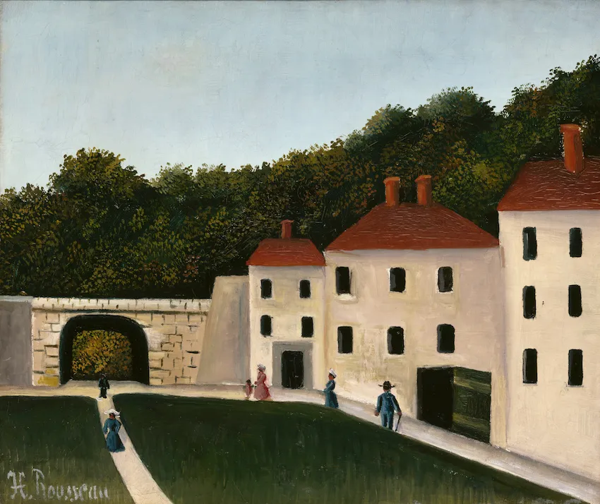 Promeneurs dans un parc — Henri Rousseau