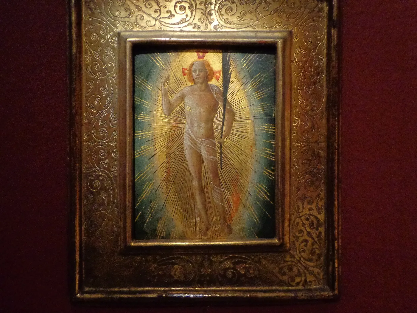 Resurrected Christ (1430) by Francesco di Antonio di Bartolomeo — original painting reproduced as a hand-painted oil on canvas