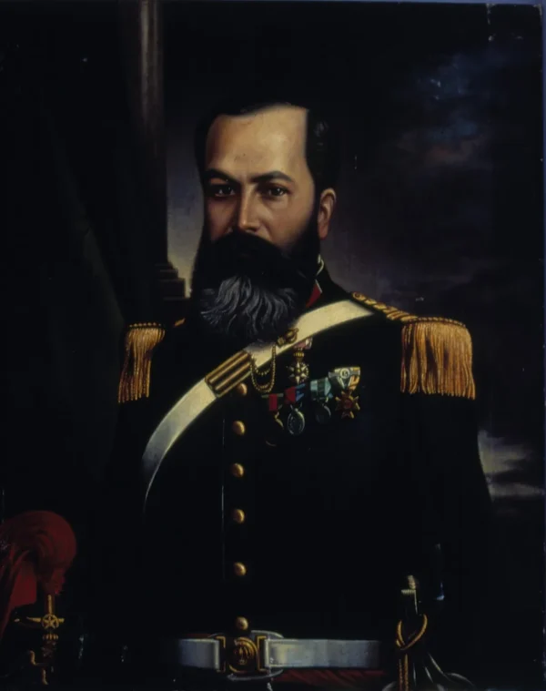 Retrato de Francisco de Canto e Mello (1881) by Ferdinand Piereck — original painting reproduced as a hand-painted oil on canvas