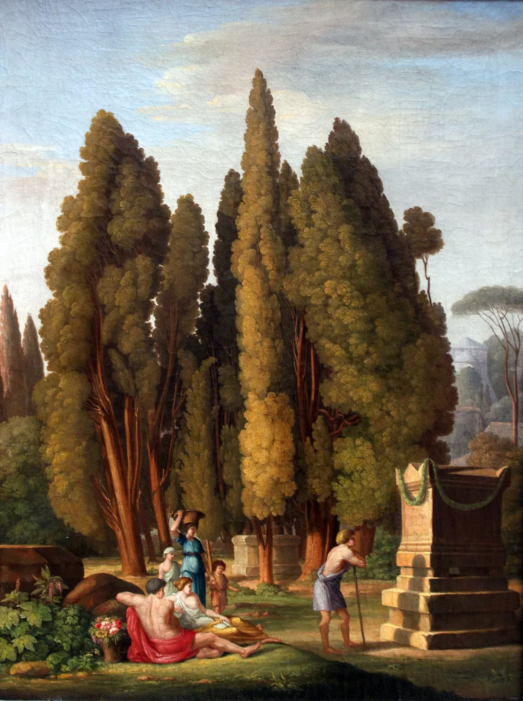 Sacred Grove (1812) by Carl Ludwig Kuhbeil — original painting reproduced as a hand-painted oil on canvas