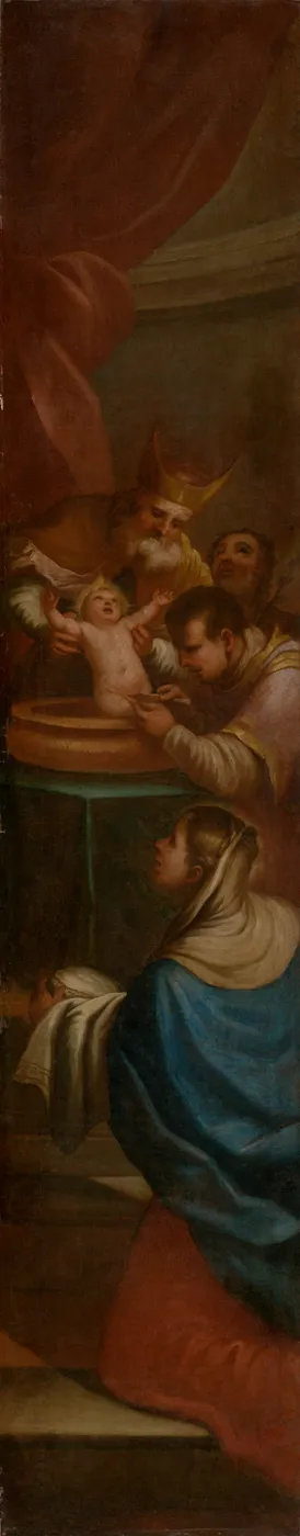 Sacrifice in the Temple (Circumcision) (1780) by Erasmus Schrött — original painting reproduced as a hand-painted oil on canvas