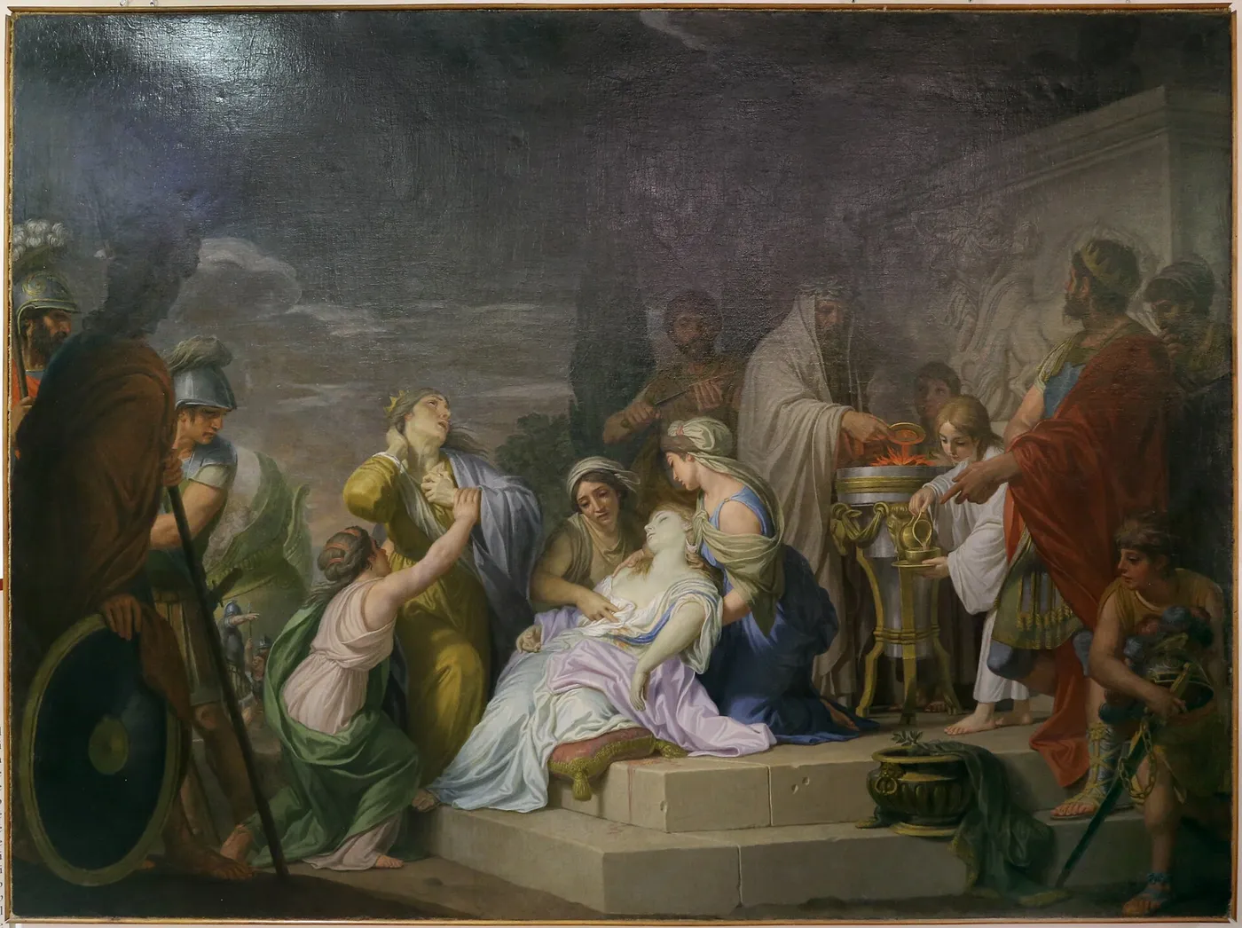 Sacrifice of Polyxena (1795) by Domenico Corvi — original painting reproduced as a hand-painted oil on canvas