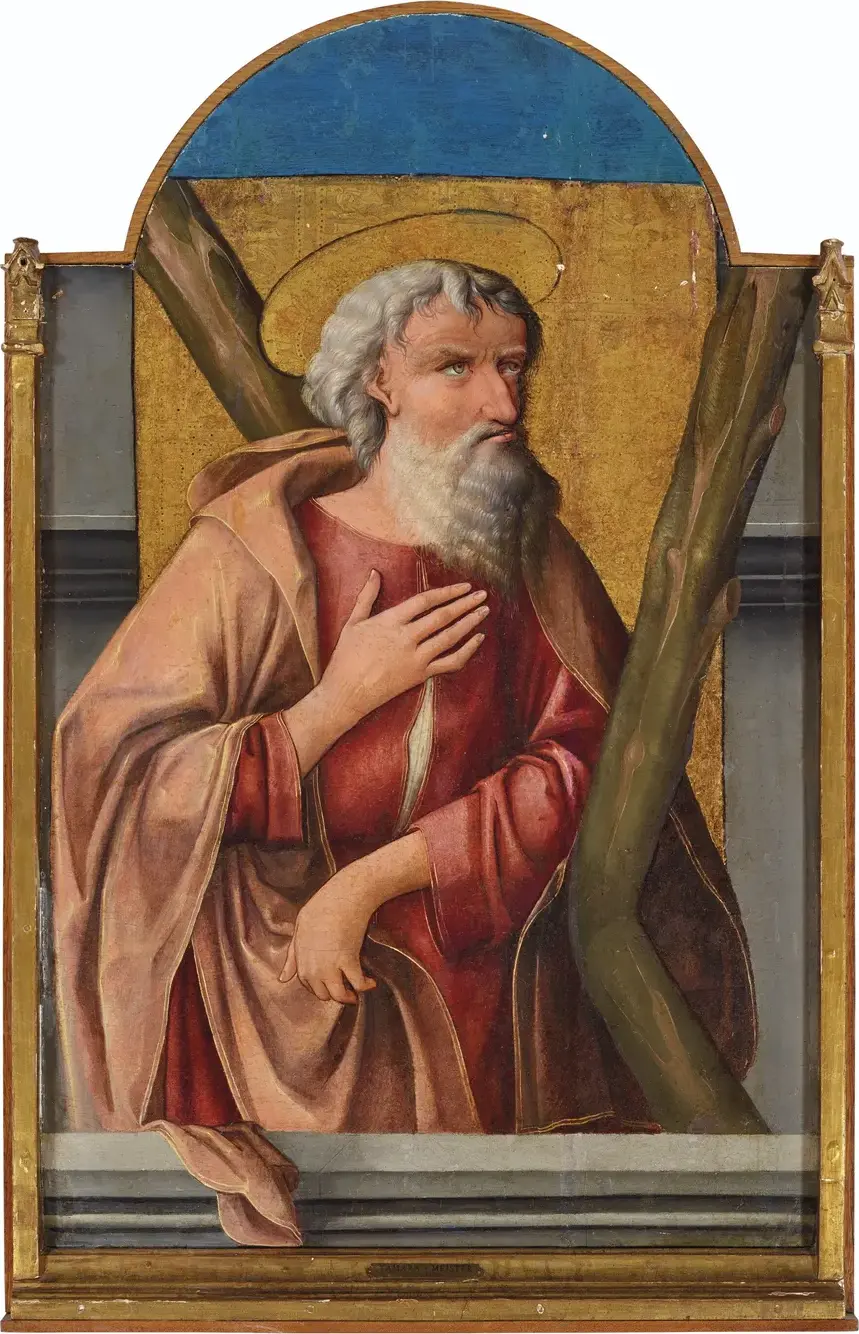 Saint Andrew by Andrés de Melgar — original painting reproduced as a hand-painted oil on canvas