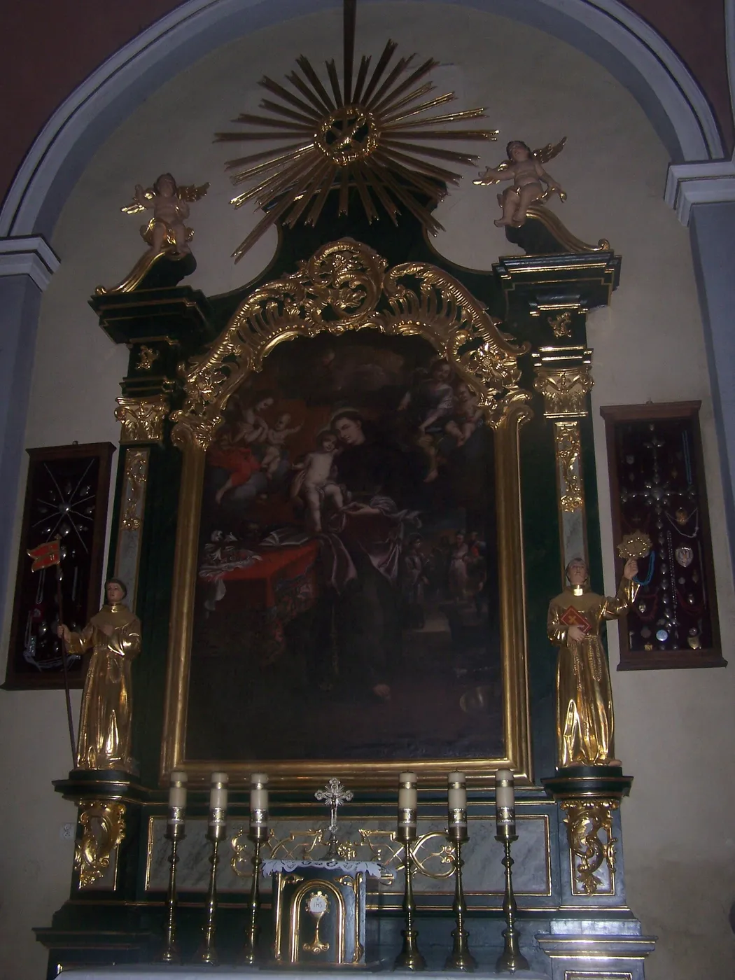 Saint Anthony of Padua with the infant Christ (1650) by Franciszek Lekszycki — original painting reproduced as a hand-painted oil on canvas