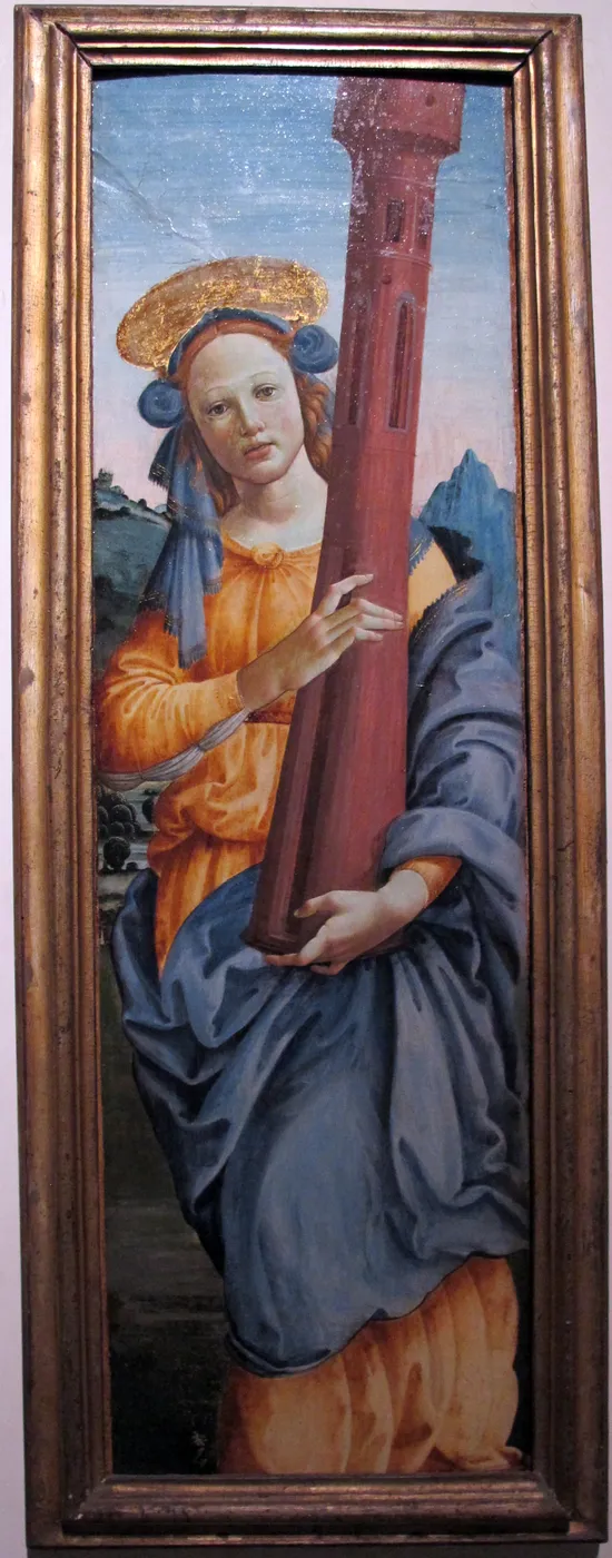 Saint Barbara (1500) by Ansano di Michele Ciampanti — original painting reproduced as a hand-painted oil on canvas