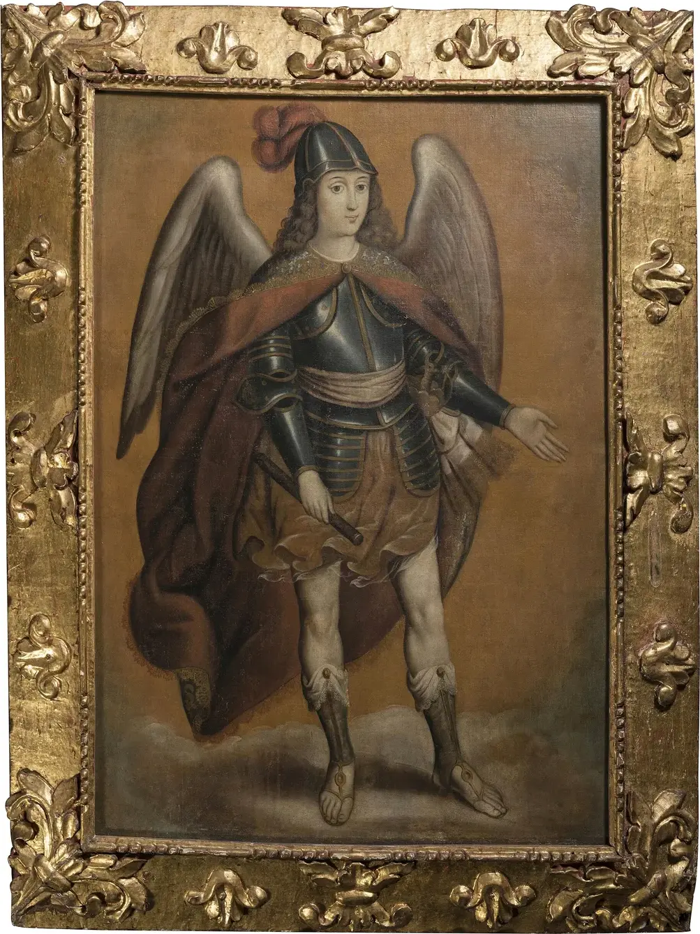 Saint Michael Archangel, Celestial Warrior, Protector of Souls (1660) by Baltasar Vargas de Figueroa — original painting reproduced as a hand-painted oil on canvas