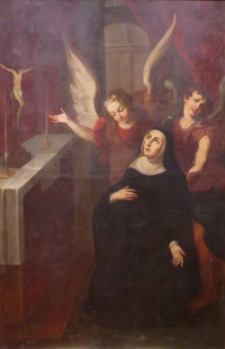 Saint Rita of Cascia (1720) by Antonio de Torres — original painting reproduced as a hand-painted oil on canvas