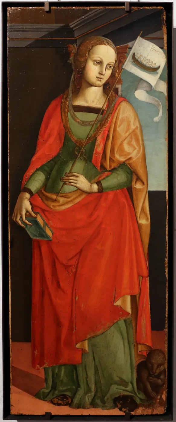 Saint Ursula by Bernardino Lanzani — original painting reproduced as a hand-painted oil on canvas