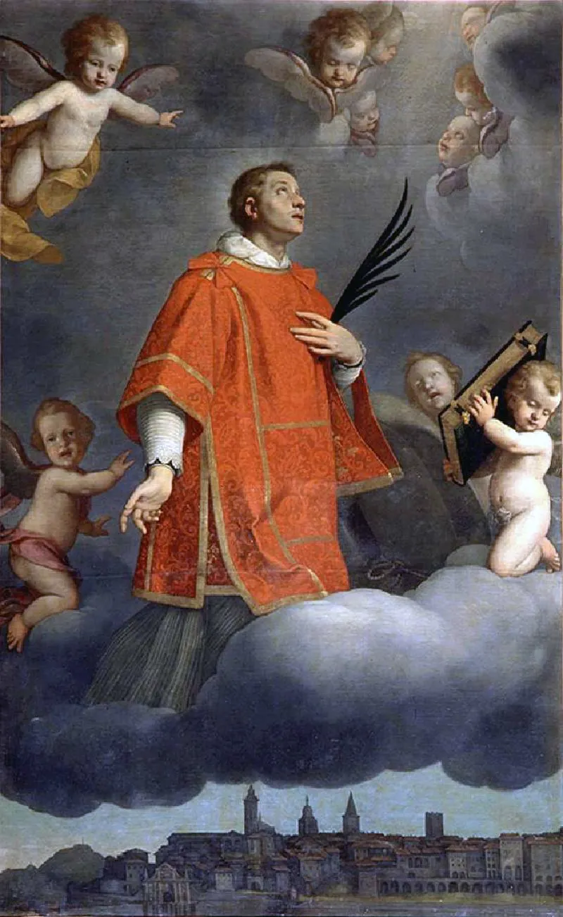 San Vincenzo in gloria (1700) by Carlo Ceresa — original painting reproduced as a hand-painted oil on canvas