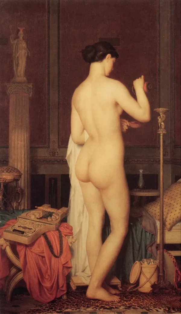 Sappho Going to Bed (1867) by Charles Gleyre — original painting reproduced as a hand-painted oil on canvas
