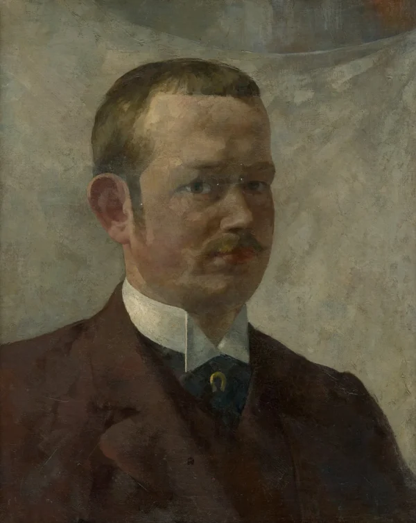 Self-Portrait (1894) by Ákos Aranyossy — original painting reproduced as a hand-painted oil on canvas