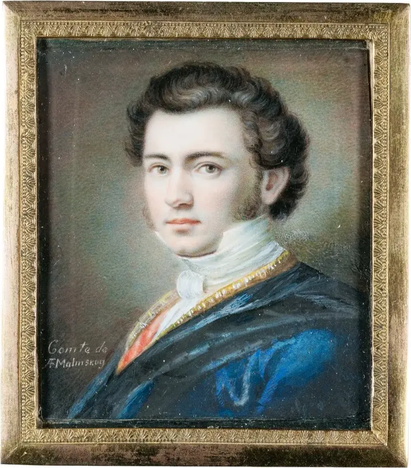 Self-portrait by Alexander Magnus Malmqvist — original painting reproduced as a hand-painted oil on canvas