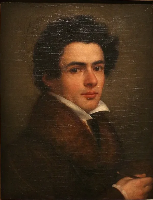 Self-Portrait (1828) by António Manuel da Fonseca — original painting reproduced as a hand-painted oil on canvas