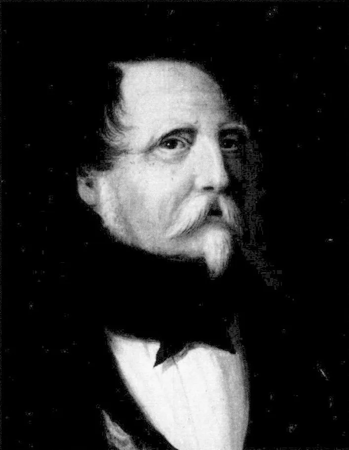 Self-portrait (1852) by Axel Otto Mörner — original painting reproduced as a hand-painted oil on canvas