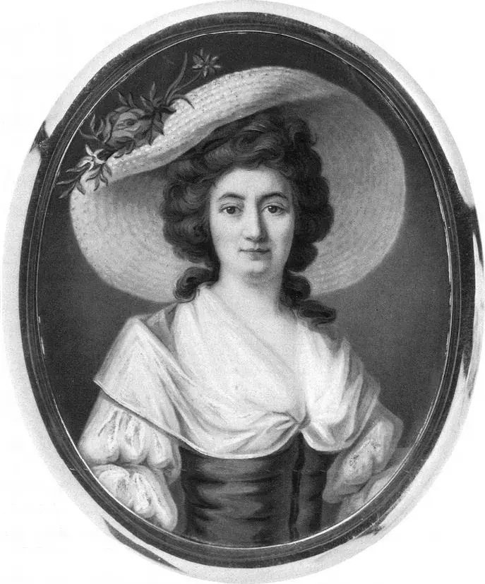 Self-portrait (1788) by Elisabeth Terroux — original painting reproduced as a hand-painted oil on canvas