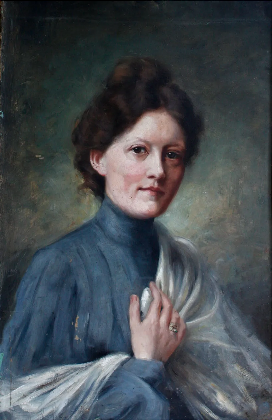 Self-portrait (1901) by Fanny Inama von Sternegg — original painting reproduced as a hand-painted oil on canvas