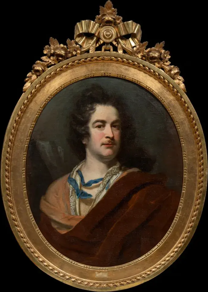 Selfportrait by David Richter the Elder — original painting reproduced as a hand-painted oil on canvas