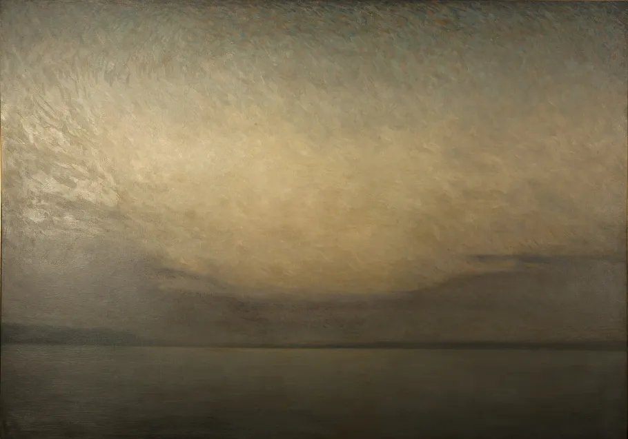 Sky and Water (1920) by Axel Fahlcrantz — original painting reproduced as a hand-painted oil on canvas