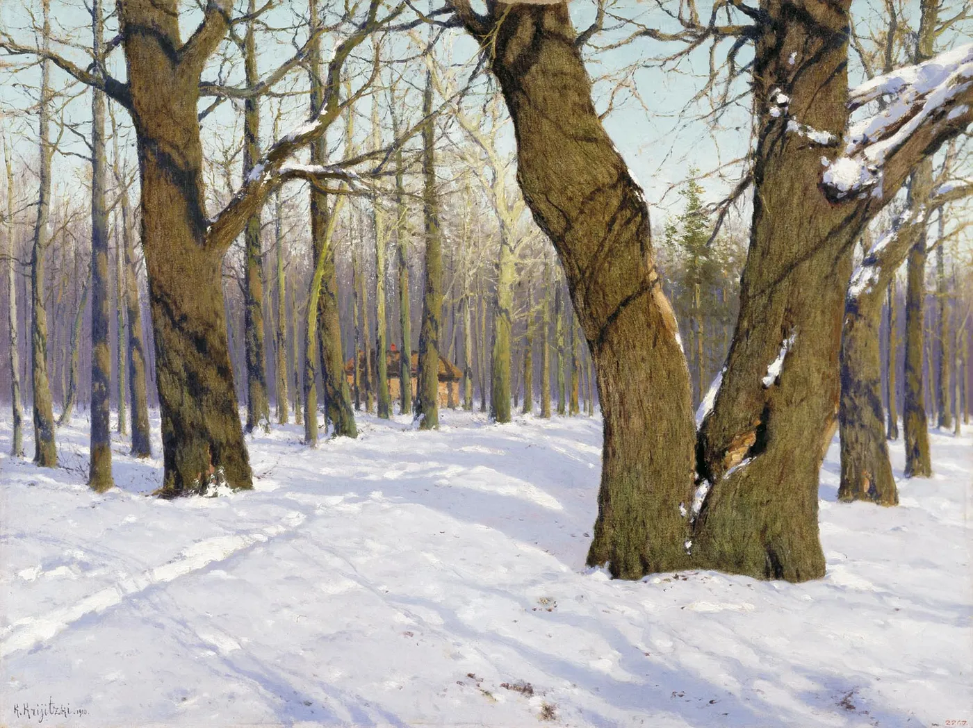 Souffle de printemps (1910) by Constantin Kryjitski — original painting reproduced as a hand-painted oil on canvas