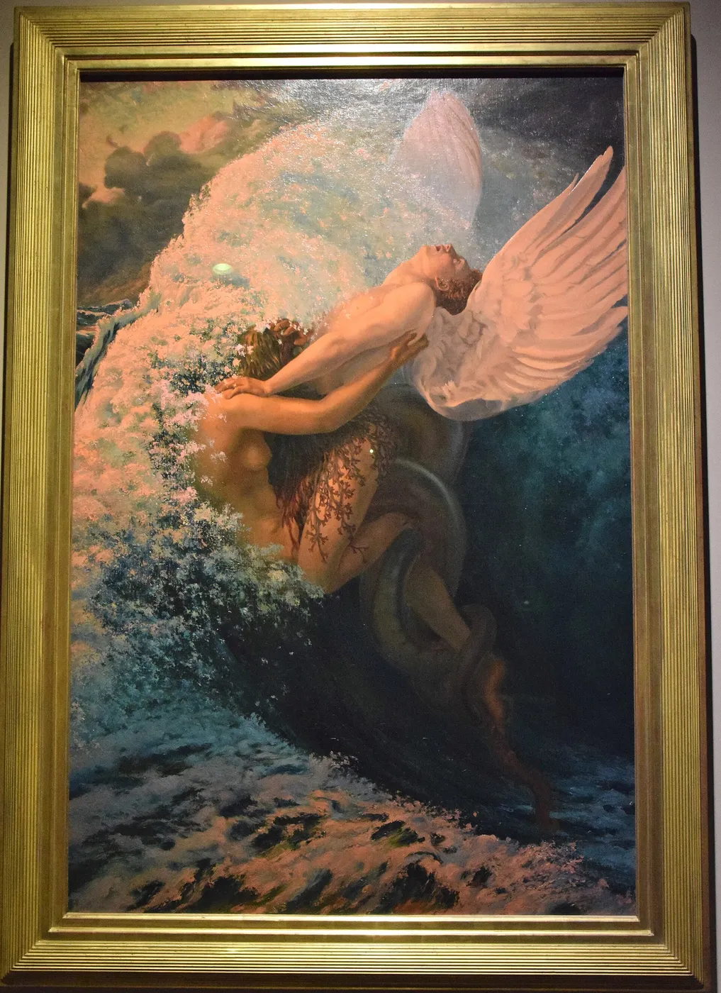 Spleen et Idéal (1907) by Carlos Schwabe — original painting reproduced as a hand-painted oil on canvas