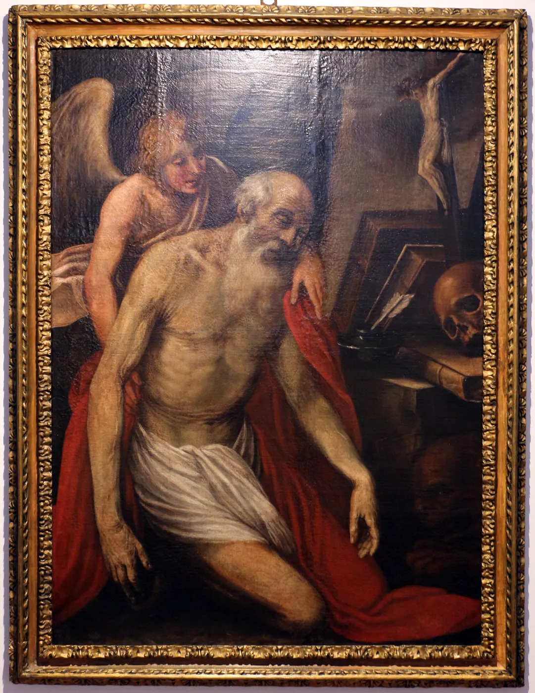 St Jerome in Extasy by Astolfo Petrazzi — original painting reproduced as a hand-painted oil on canvas